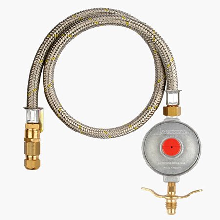 Kit Regulador Gás 1P13 5KG/H, Ligação 1,20M e Aperto Rápido 021343 Jackwal