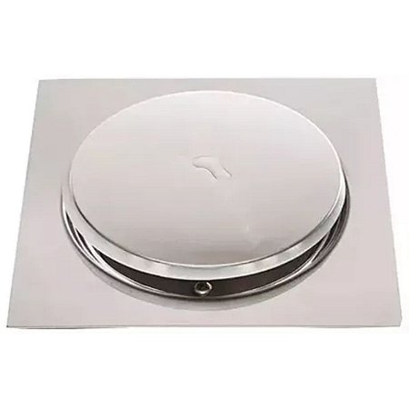 Ralo Click 10x10CM Cromado J.J.M Esquadrias