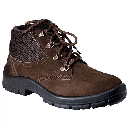 Bota Flex Nobuck 3G PU BI B/PP Marrom N42 Kadesh