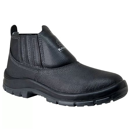 Bota Segurança com Bico Polipropileno Elastico Preta N35 Kadesh