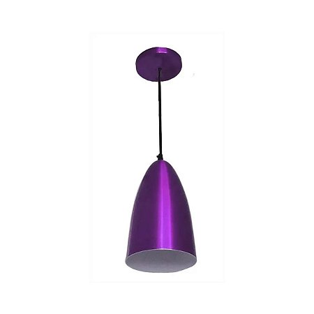 Pendente Detroit Roxo Metálico PD131/RX_MT Kin