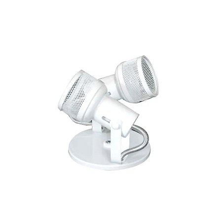 Spot Tela 2 Lâmpadas E27 SP1763/2 Branco Kin