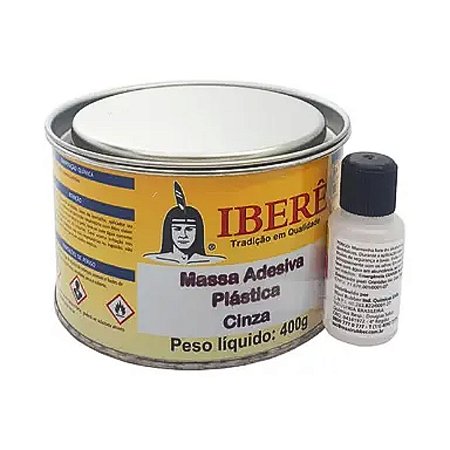 Massa Plástica 400G Cinza com Catalisador Ibere