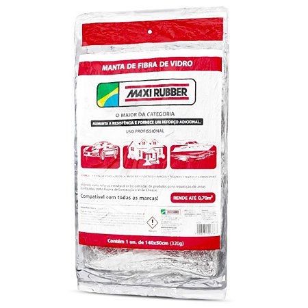 Manta de Fibra de Vidro 320g Maxi Rubber