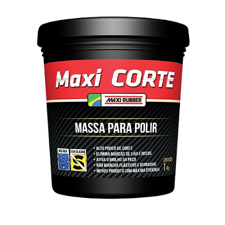 Massa para Polir Maxi Corte 1Kg Maxi Rubber
