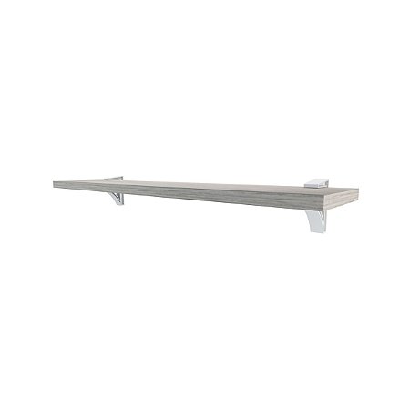 Prateleira com 2 Suportes para Fixação BELLE-1040-FF-FX 10 x 40cm Freixo Multivisão
