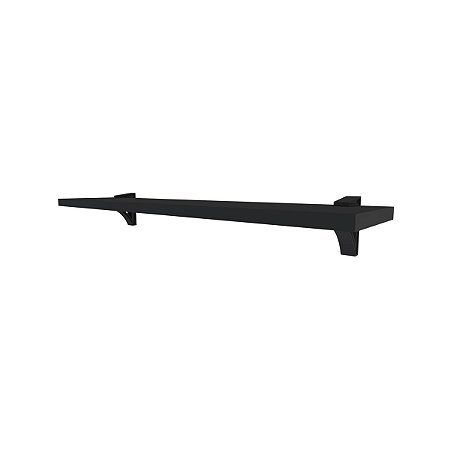 Prateleira com 2 Suportes para Fixação BELLE-2040-UV-PR 20 x 40cm Preta Multivisão