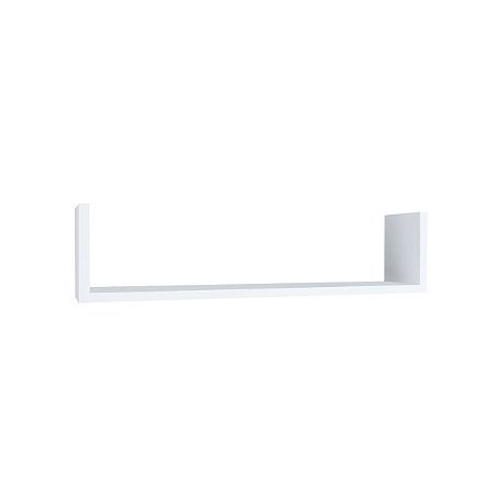 Prateleira Alpha "U" com Fixação Invisível 20 x 60 x 16,5cm Branca Multivisão