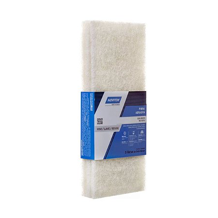 Fibra Abrasiva para Limpeza sem Risco 260X100MM Branca Norton