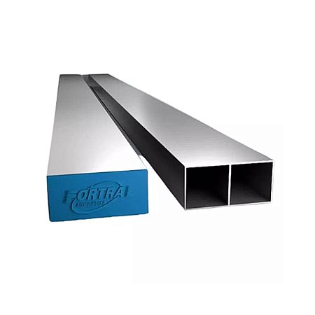Régua de Alumínio Bi-Tubular 2 Metros Fortral