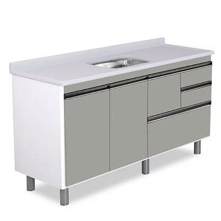 Gabinete Coz Coliseu para Pia 1,50m Gi Gianduia Rorato