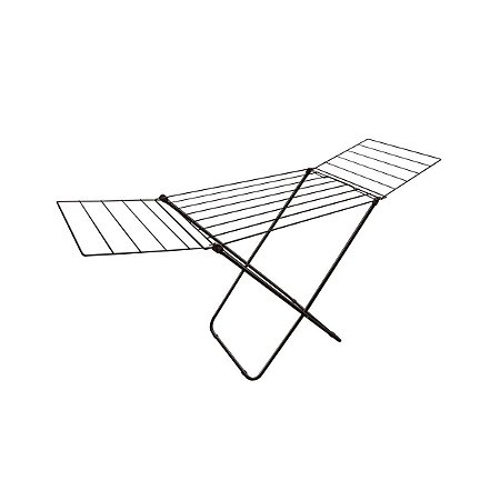 Varal de Chão Nápoles com Abas Aço Black Secalux