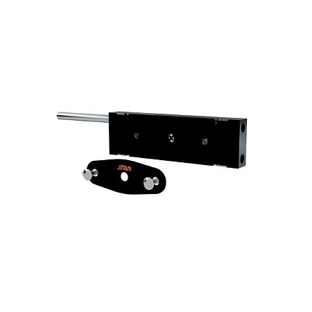 Fechadura para Porta de Enrolar Tetra 1200 Externa Preto Fosco Stam