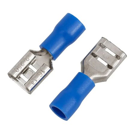 Terminal Pré Isolado Fêmea 2,50mm Azul Tcm