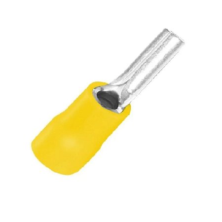 Tcm Terminal Pre Isolado Pino 6,00mm Amarelo