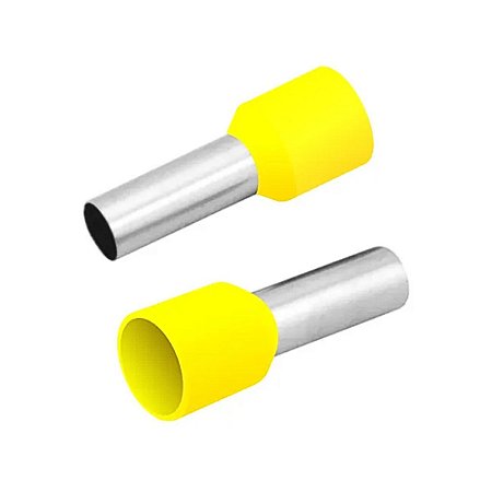 Terminal Pré Isolado Tubular Ilhos 25,00mm Amarelo Tcm