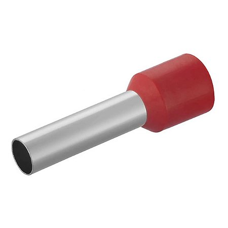Terminal Pré Isolado Tubular Ilhos 95,00mm Vermelho Tcm