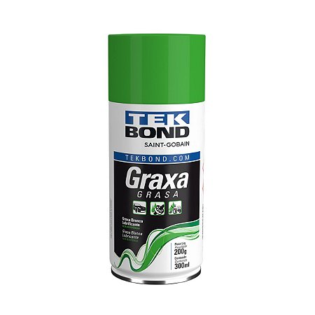 Graxa Branca Spray Lubrificante 200G 300ML Tekbond