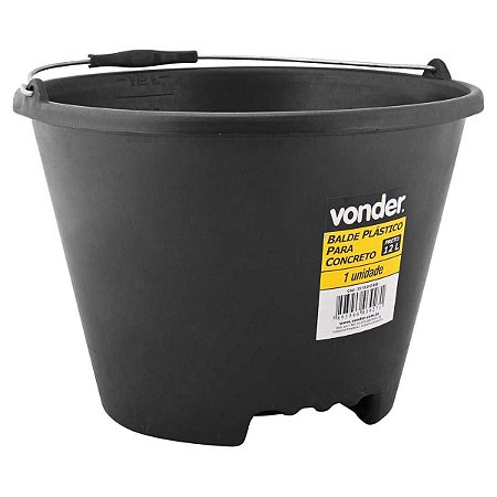 Balde Plástico para Concreto 12L Vonder
