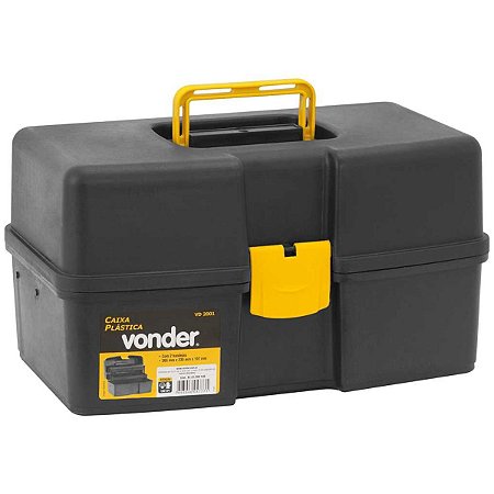 Caixa Plástica 37x22x20CM para Ferramentas VD2001 Vonder