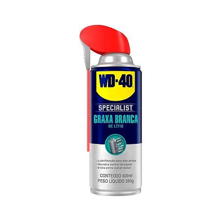 Graxa Branca Aerossol de Lítio 280g 200ml - WD-40