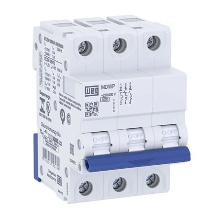 Disjuntor Tripolar MDWP 50A CURVA C Weg