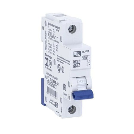 Disjuntor Unipolar MDWP 20A Curva C Weg