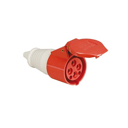 Tomada de Acoplar 3P+T 32A 6H 440V Vermelha 14684918 Weg