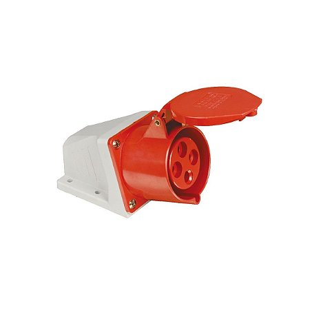 Tomada de Sobrepor 3P+T 16A 6H 440V Vermelha 14684723 Weg