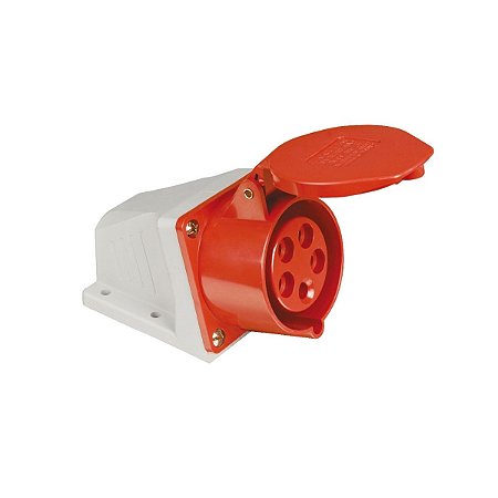 Tomada de Sobrepor 3P+T 32A 6H 440V Vermelha 14684771 Weg