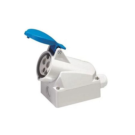 Tomada de Sobrepor 3P+T 63A 9H 250V Azul 12822081 Weg