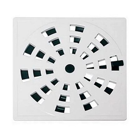 Grelha Quadrada 10cm Branco Rotat Grb3/As Astra