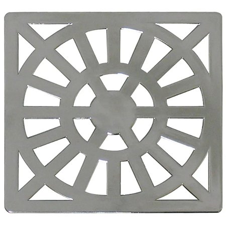 Grelha Quadrada 9,3cm Cromado Canto Vaz Gr3 Astra