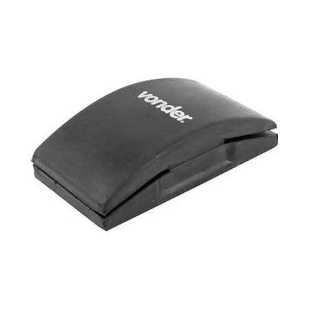 Taco Lixador Borracha Pequeno 12,5 x 4,5 Preto Vonder