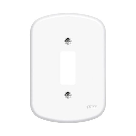 Placa 4X2 1 Interruptor 784 F1 Blanc Fame