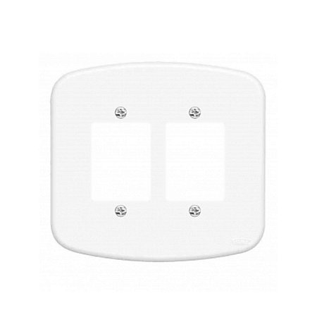 Placa 4X4 3 Interruptores 957 F33 Blanc Fame