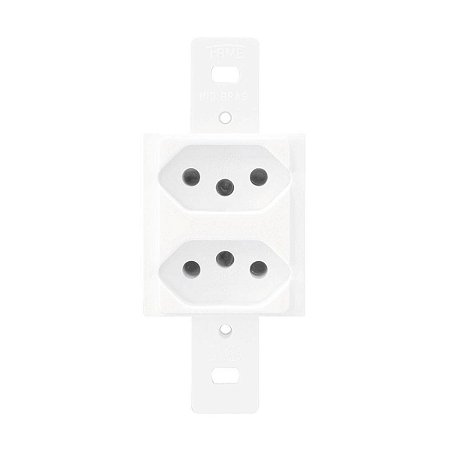 2 Tomadas 2P+T 20A 250V Blanc 1338 Fame