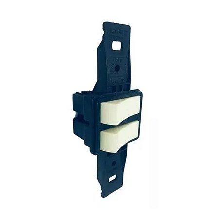 1 Interruptor Simples + 1 Interruptor Paralelo Sem Placa 218 FL GRIS Fame