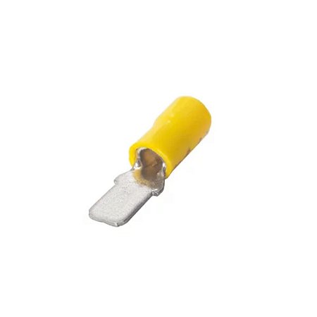 Terminal sem Isolação Macho 6mm MA-23-6-1 Intelli