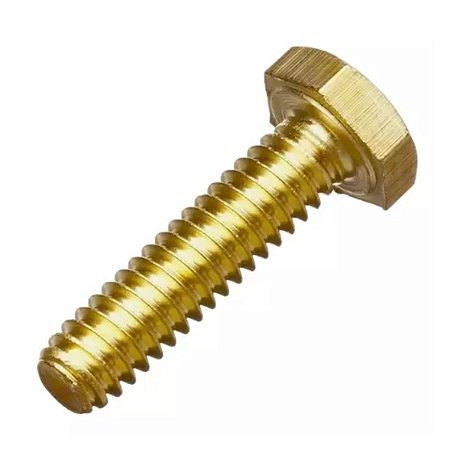 Parafuso de Latão Sextavado 1/4 x 3/4 Jomarca