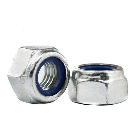 Porca Sextavada Auto Travante Nylon 1/4 Jomarca