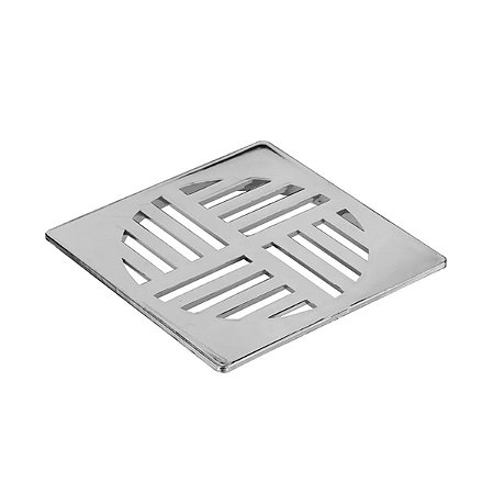 Grelha NR.51 Quadrado Cromado 100mm 0937 Krona