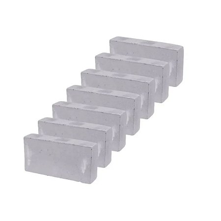 Lajota Refratária Prensado 23X11,5X5,1 51MM com 7 Peças Padre Bento