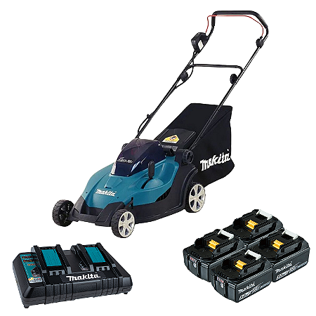 Cortador de Grama a Bateria 430MM 36V DLM431Z com 4 Baterias e Carregador Makita 017236