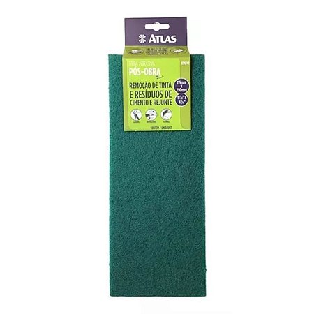Fibra Abrasiva Pós-Obra 11,5x29CM Verde AT95/40 Atlas