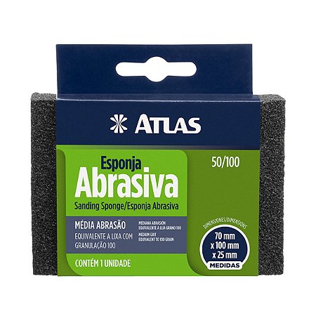 Esponja Média Abrasão 50/100 Atlas