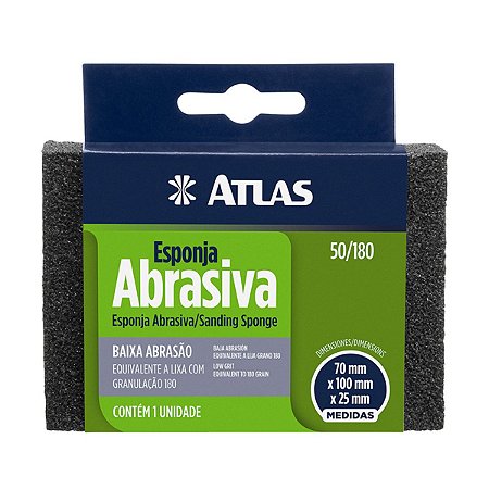 Esponja Baixa Abrasão 50/180 Atlas