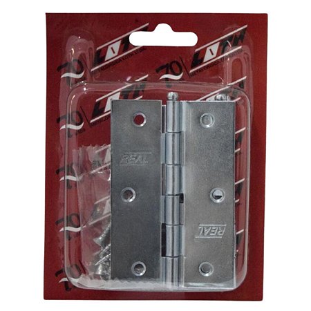 Dobradiça Pino Solto Real 3x2,5" Zincado 3 Peças 43545 Loth