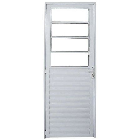 Porta Basculante 210x80 Direita Alumínio Branco VMBOR 5816 Esquadrisul
