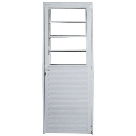 Porta Basculante 210x80 Esquerda Alumínio Branco VMBOR 5817 Esquadrisul
